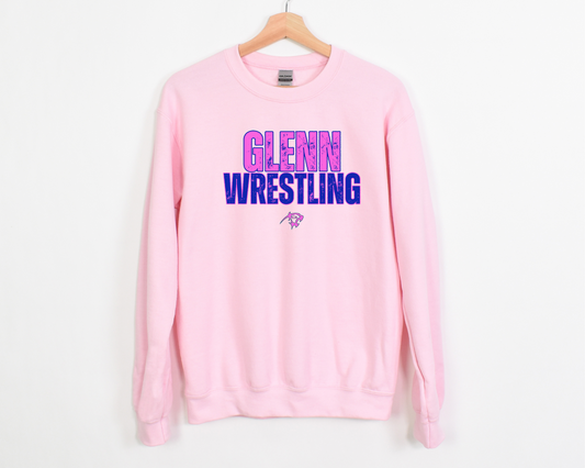 Pink Glenn Wrestling Sweatshirt