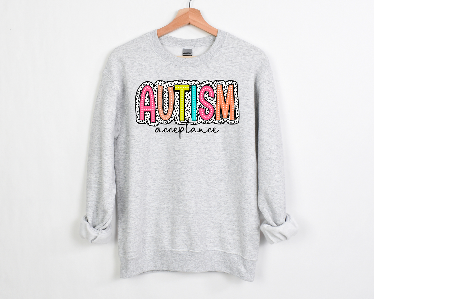 Autism Dalmatian Print Sweatshirt