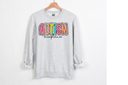 Autism Dalmatian Print Sweatshirt